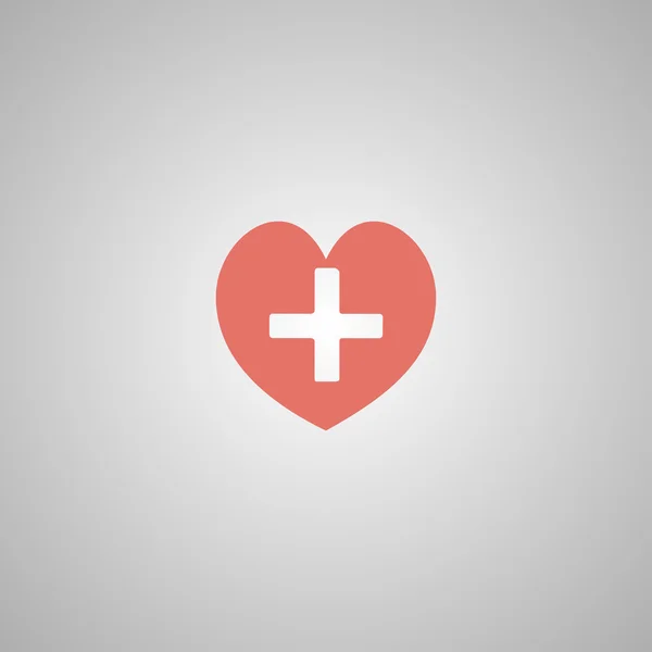 Heart Icon Flat design style — Stock Vector
