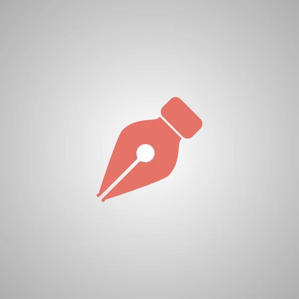 Inkt pen pictogram geïsoleerd — Stockvector