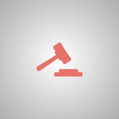 açık artırma web simgesi. vektör tasarımı