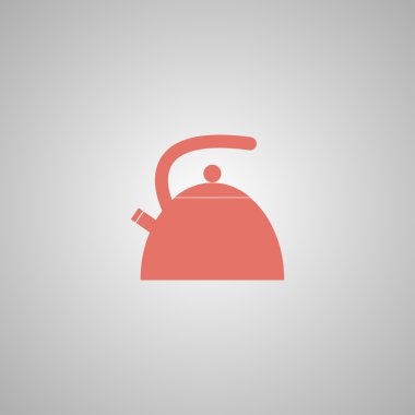 Su ısıtıcısı. Düz tasarım stili.