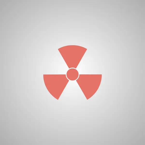 Simbolo di radiazione. Stile di design piatto . — Vettoriale Stock