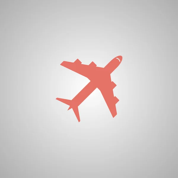 Icono de avión. Estilo de diseño plano . — Vector de stock