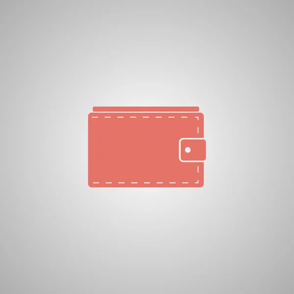 Wallet with cash simple icon on white background. Vector illustration. — Stock Vector