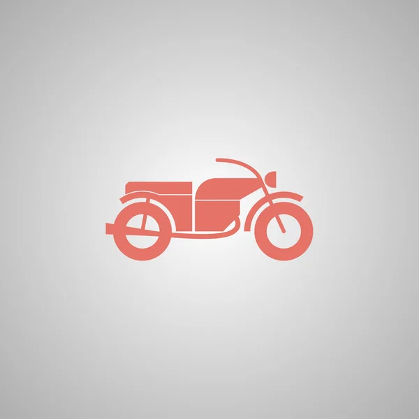 Icono de la motocicleta. Estilo de diseño plano . — Archivo Imágenes Vectoriales