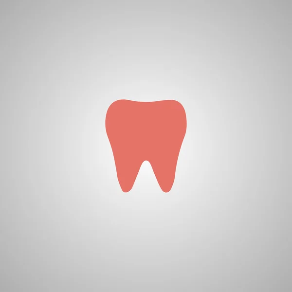 Зубная икона. Плоский дизайн . — стоковый вектор
