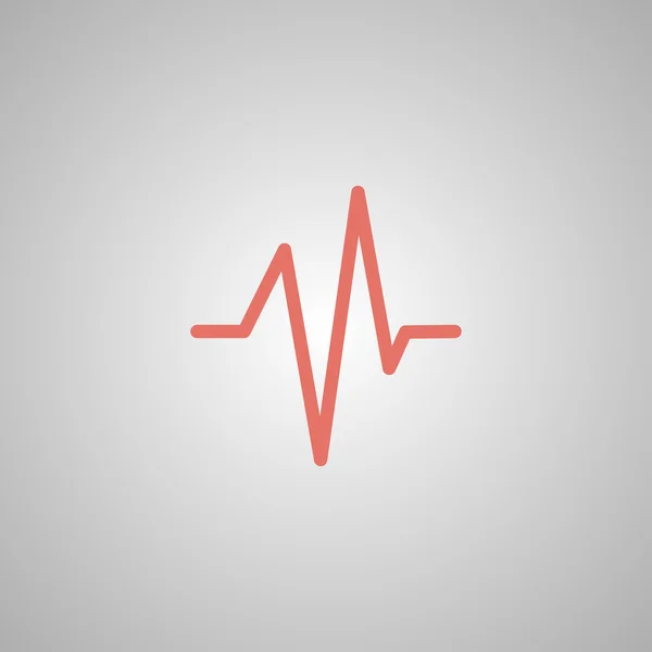 Heart beat, Cardiogram, Medical icon - Vector — Stock Vector