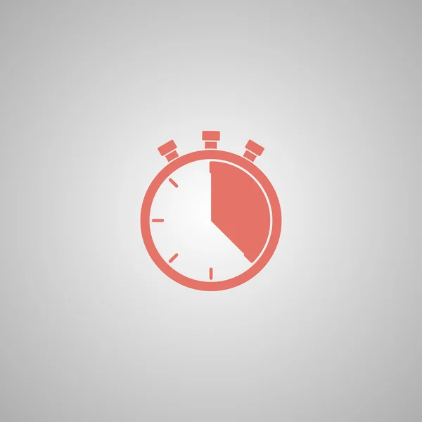 Stopwatch icon, vector illustration. Flat design style, — Stock Vector