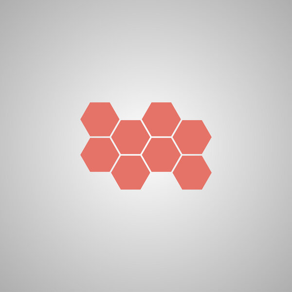 Honeycomb sign icon. Honey cells symbol.
