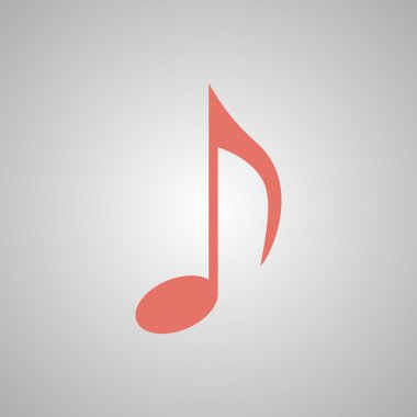 Müzik not simgesini - vektör