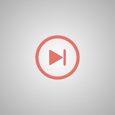 parlak çoklu ortam simgesini sonraki parçaya