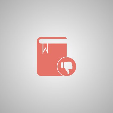 Kitap ikonu. düz tasarım biçimi 