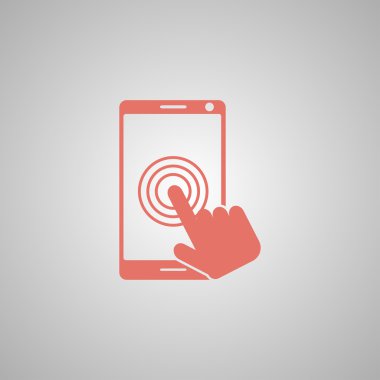 Dokunmatik ekran smartphone simgesini