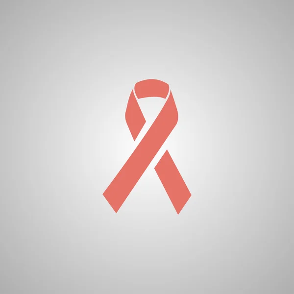 Vector AIDS awareness ribbon sign or icon — Stock Vector