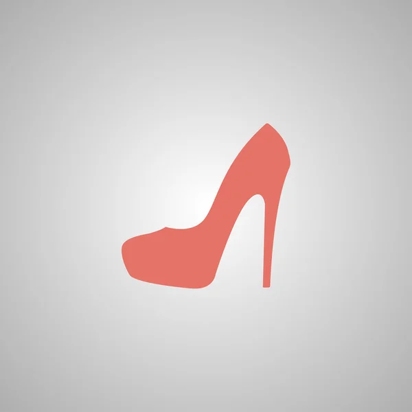 Woman shoes vector icon — Stock Vector