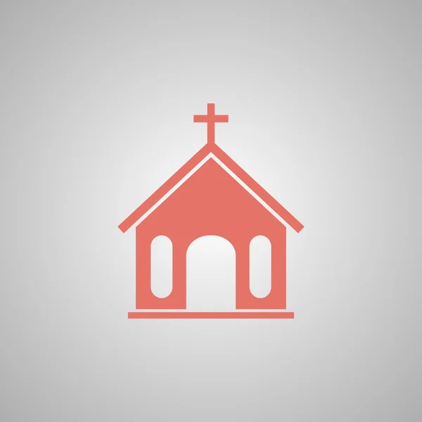 Kerk icoon. vectorillustratie — Stockvector