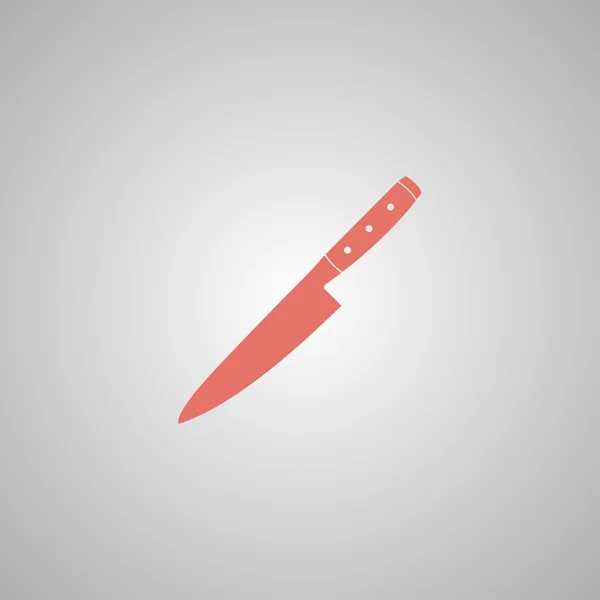 Icono del cuchillo. Plano — Vector de stock