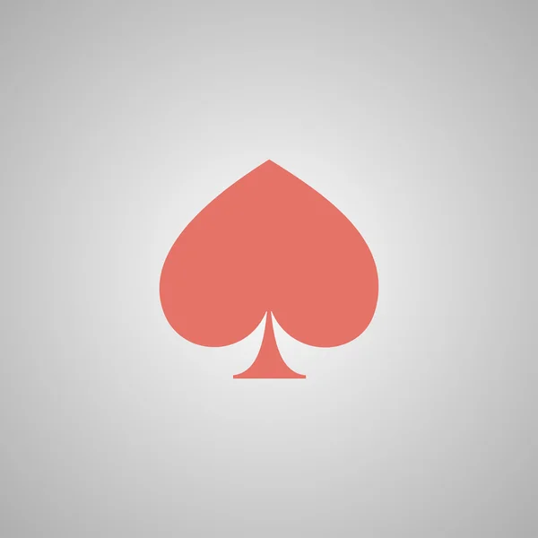Icono de poker. Plano — Vector de stock
