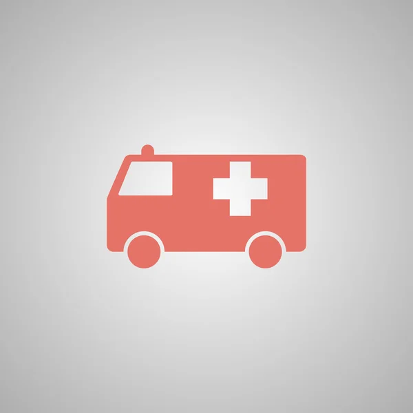 Krankenwagen-Symbol. flach — Stockvektor