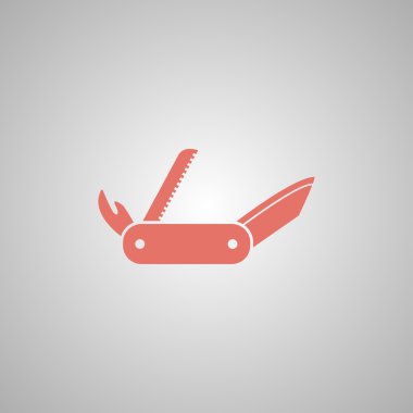 Swiss bıçak simgesi. Düz 