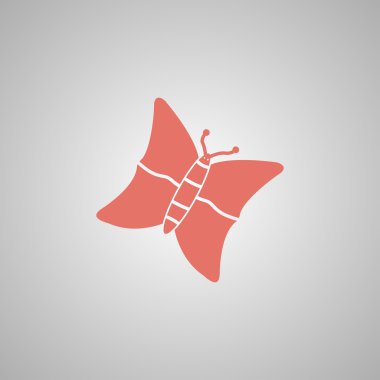 Kelebek vektör simgesi