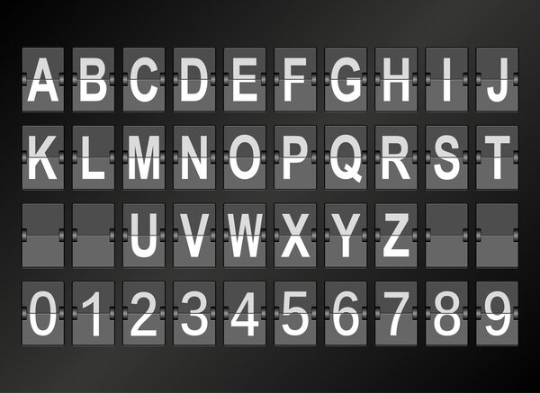 Алфавит в аэропорту прибытия и отъезда отображения шаблон стиля
. 