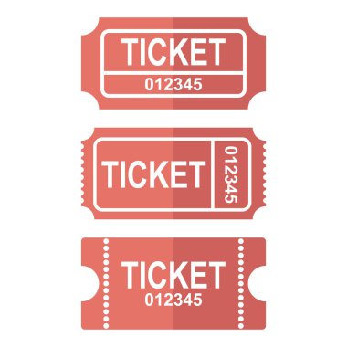ticket vector icon clipart