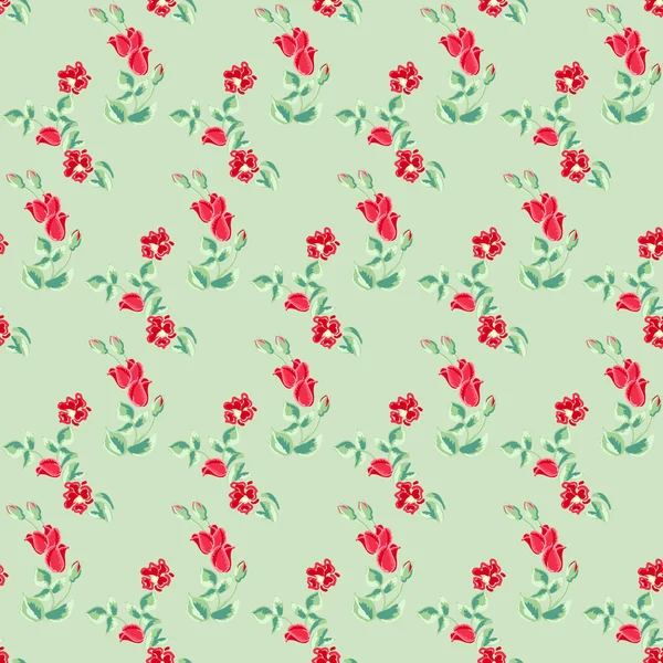 Motif floral sans couture — Image vectorielle