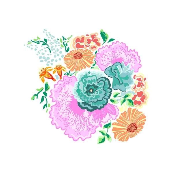 Patrón de ramo floral — Vector de stock