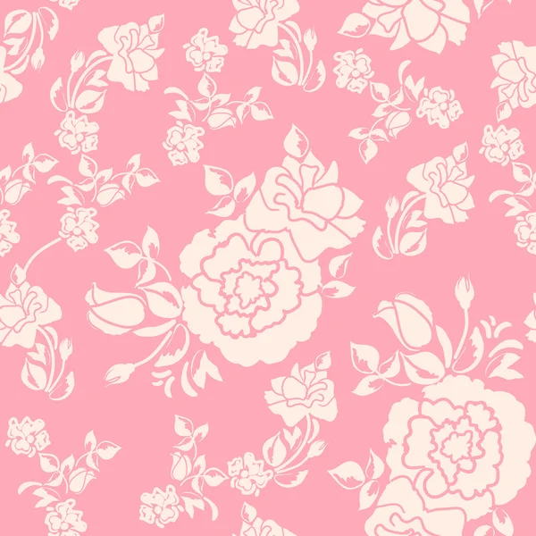 Motif floral sans couture — Image vectorielle