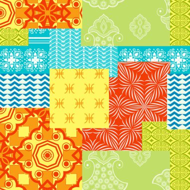 Patchwork kumaş bandana