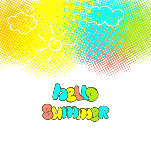 Hallo Sommer Hintergrund — Stockvektor