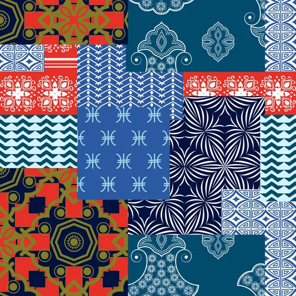 Bandana tissu Patchwork — Image vectorielle