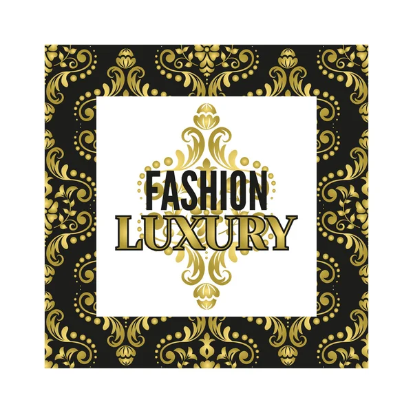 Fashion luxury frame — Stock Vector