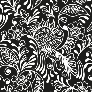 Mehndi seamless modeli