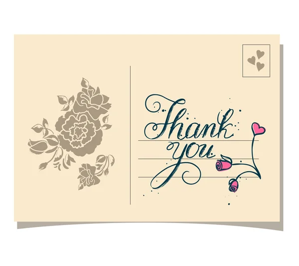 THANK YOU lettering — Stock Vector