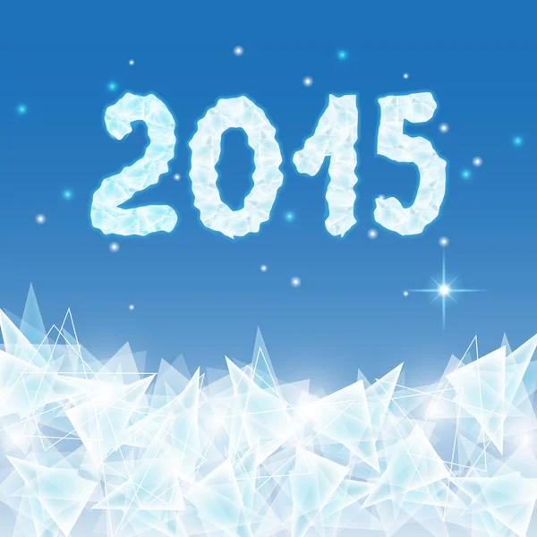 Frozen window 2015 — Stock Vector