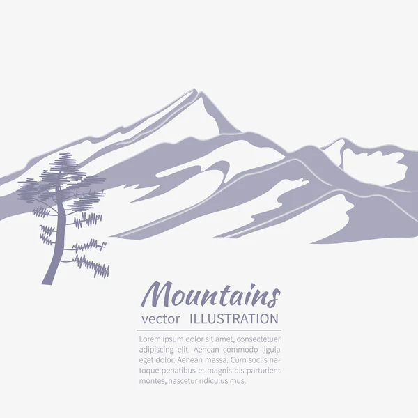 Montañas — Vector de stock