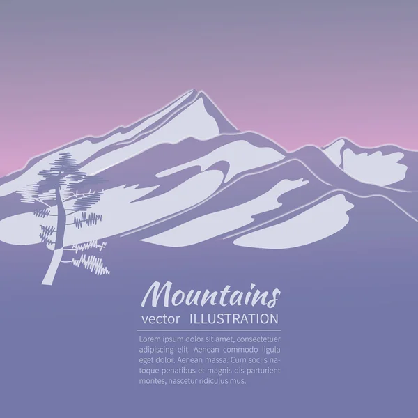 Montagnes — Image vectorielle