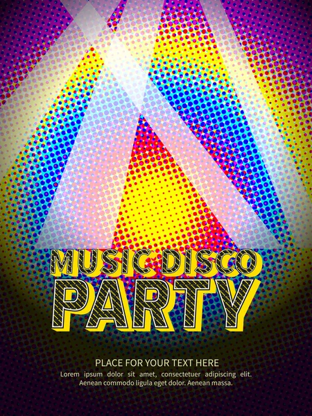 Disco party poster — Stock Vector