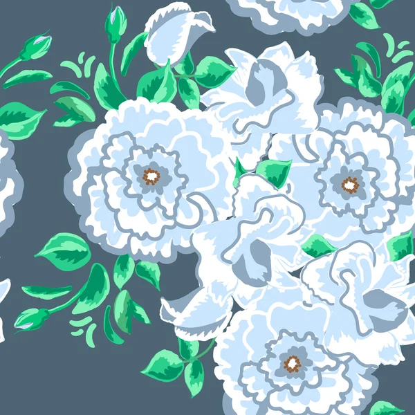 Patrón sin costura floral — Vector de stock