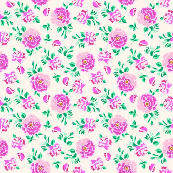 Motif floral sans couture — Image vectorielle