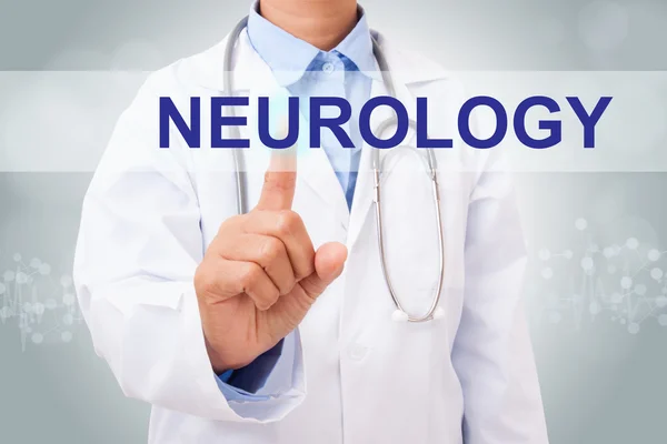 Lekarz z neurologii znak — Zdjęcie stockowe