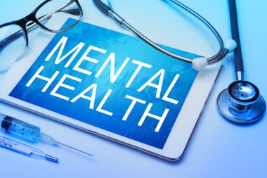 ruh sağlığı kelime tablet ekranında