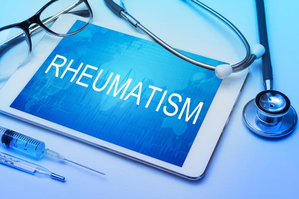 Rheumatism sign on tablet — Stock Photo, Image
