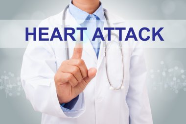 Kalp krizi işareti dokunma doktor
