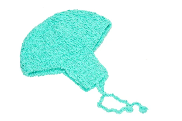 Green woolen knit hat — Stock Photo, Image