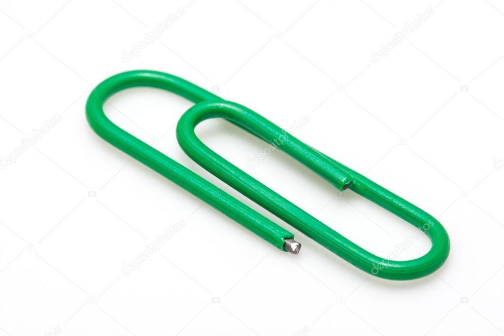 A colorful paper clip