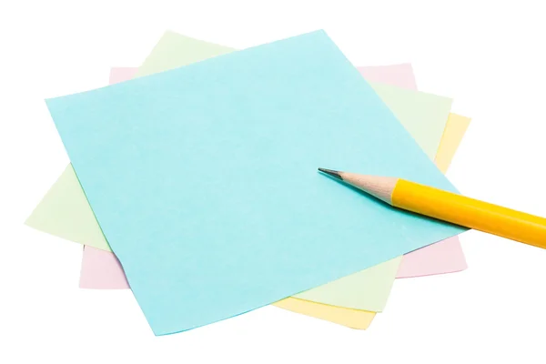 Note paper and pencil — Stock Photo, Image