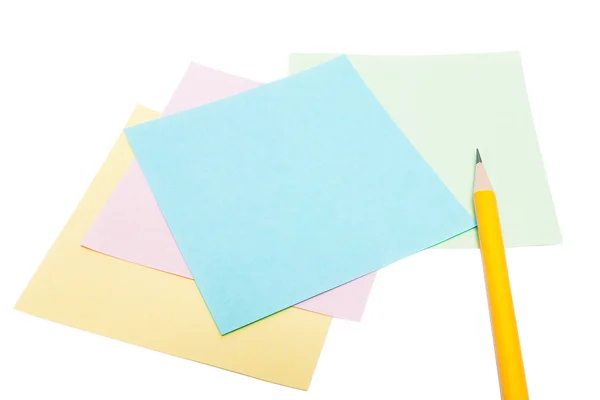 Note paper and pencil Royalty Free Stock Images