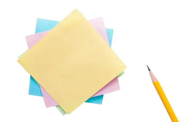Note paper and pencil — Stock Photo, Image